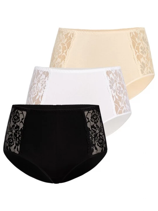 Foto van product TEYLI Broekje 'Loren' crème / zwart / offwhite