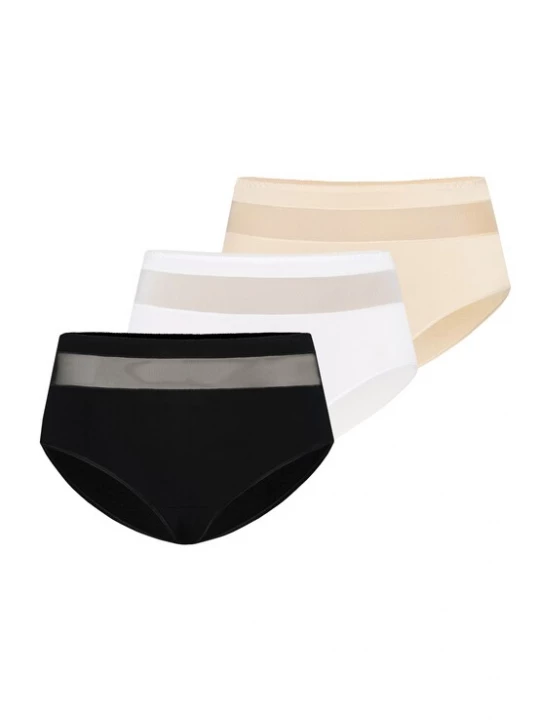 Foto van product TEYLI Broekje 'Vera' beige / zwart / wit