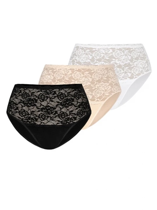 Foto van product TEYLI Broekje 'Violetta' beige / zwart / wit