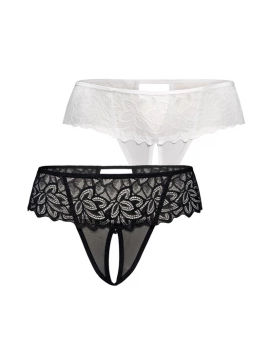 Foto van product TEYLI String 'Rossu' zwart / wit