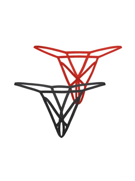 Foto van product TEYLI String vuurrood / zwart