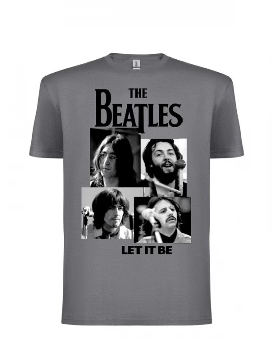 Foto van product The Beatles Shirt 'Beatles – Let It Be T-Shirt' grijs