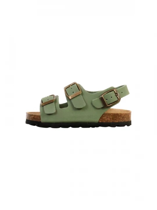 Foto van product The Divine Factory Huisschoenen 'Kinder-Lederpantolette Noga Mistraly BS Edge' groen