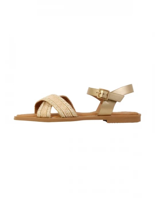 Foto van product The Divine Factory Sandaal 'Sandalen mit Schnalle' goud