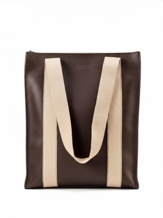 Foto van product THE DUST COMPANY Shopper 'Coffee Manhattan Collection' donkerbruin