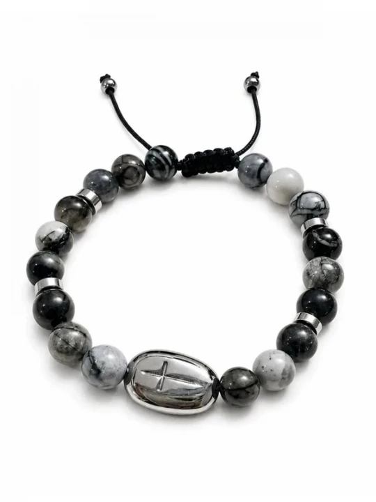 Foto van product THE GEM STORIES JEWELRY Armband 'Eternal Faith Bracelet' zwart