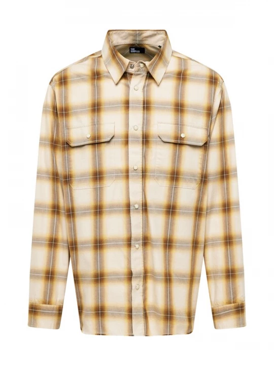 Foto van product The Kooples Overhemd beige / bruin / roestbruin