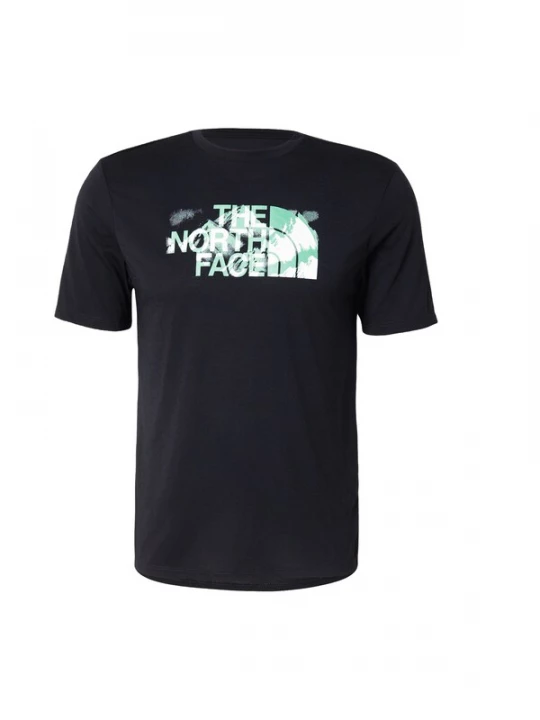 Foto van product THE NORTH FACE Functioneel shirt 'FOUNDATION' lichtgroen / zwart / wit