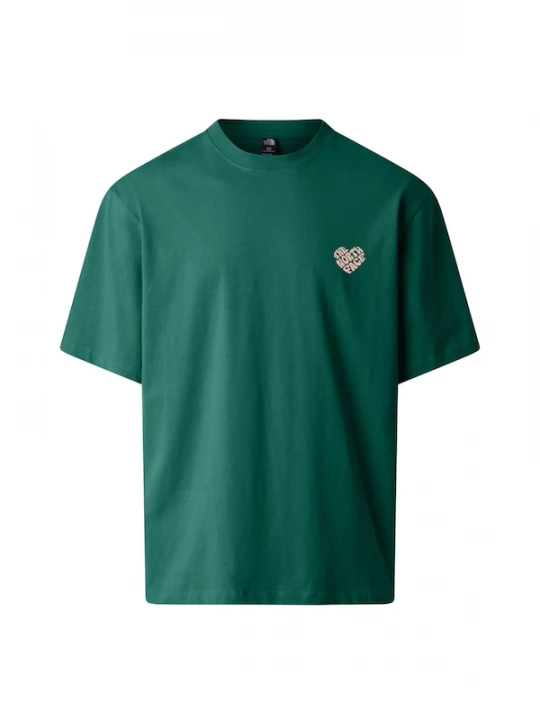 Foto van product THE NORTH FACE Shirt 'Brand Proud' donkergroen / poederroze