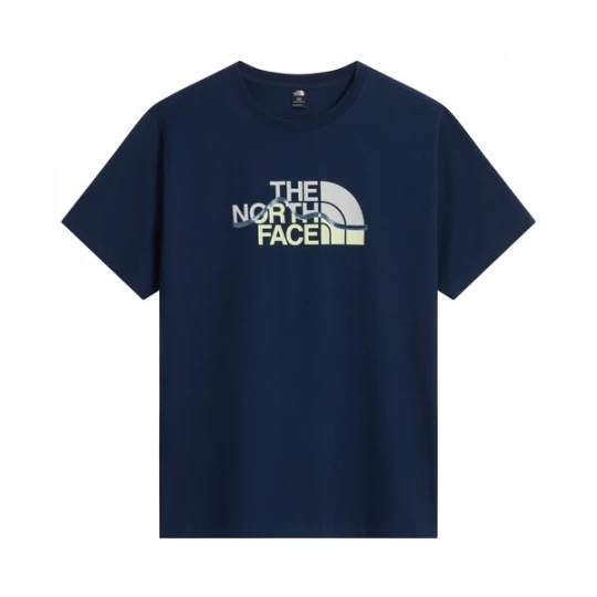 Foto van product THE NORTH FACE Shirt 'Mountain Line' navy / lichtgeel