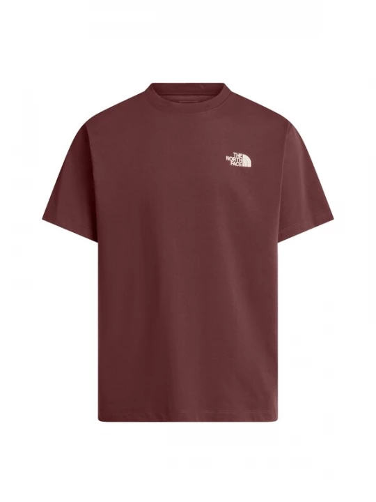 Foto van product THE NORTH FACE Shirt 'Mountain Sketch' chocoladebruin / wit