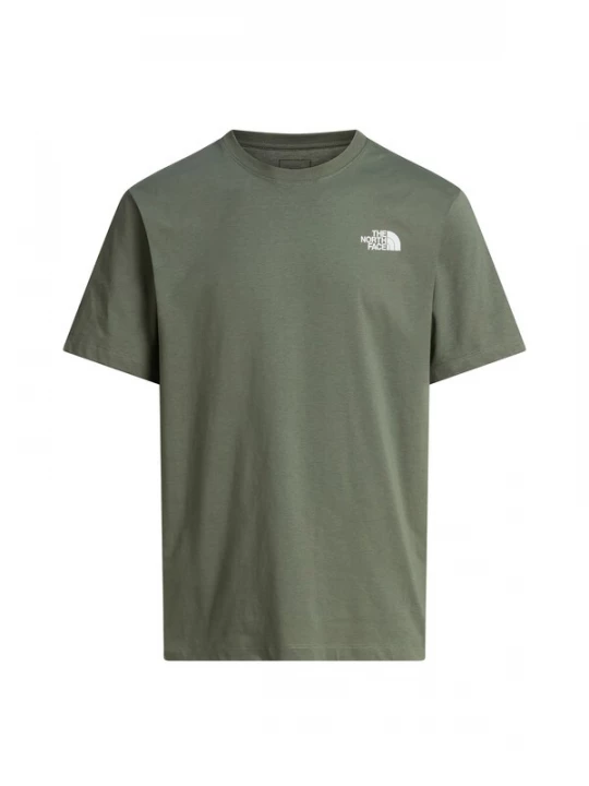 Foto van product THE NORTH FACE Shirt 'Mountain Sketch' donkergroen / wit