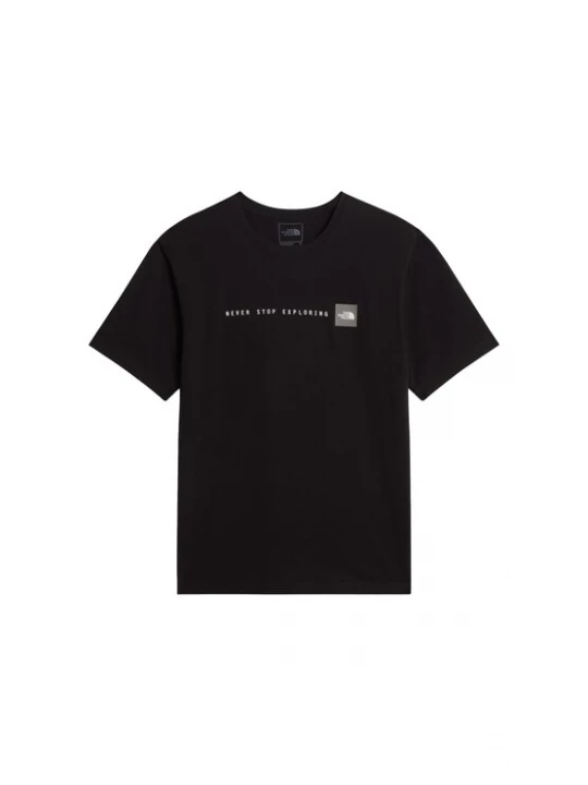 Foto van product THE NORTH FACE Shirt 'NEVER STOP EXPLORING' grijs / zwart / wit