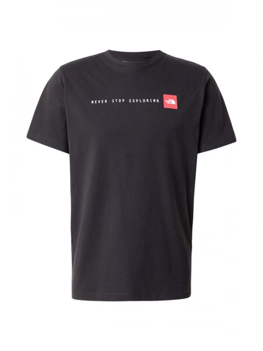 Foto van product THE NORTH FACE Shirt 'NEVER STOP EXPLORING' rood / zwart / wit
