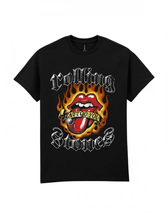 Foto van product THE ROLLING STONES Shirt 'Rolling Stones Tattoo You' zwart