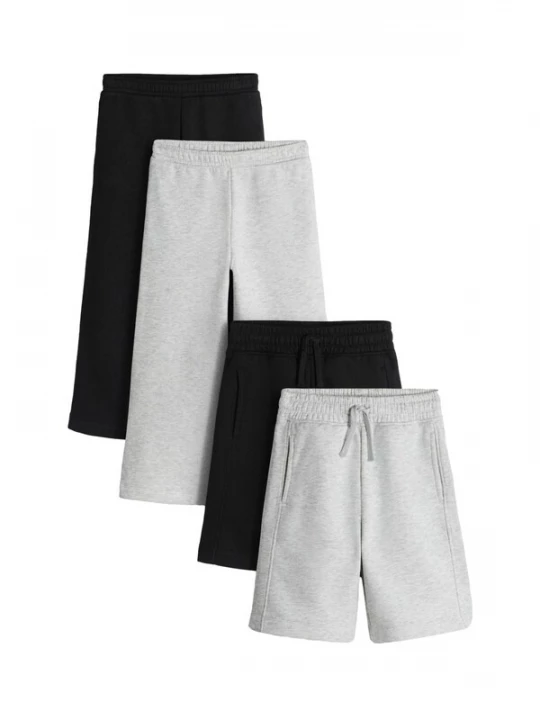 Foto van product The Set Broek lichtgrijs / zwart