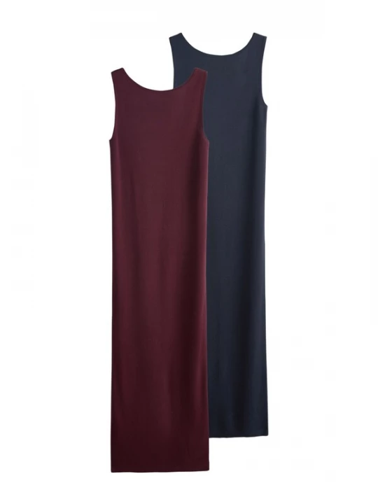 Foto van product The Set Gebreide jurk marine / bordeaux