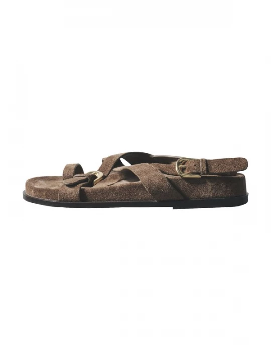Foto van product The Set Sandalen met riem mokka
