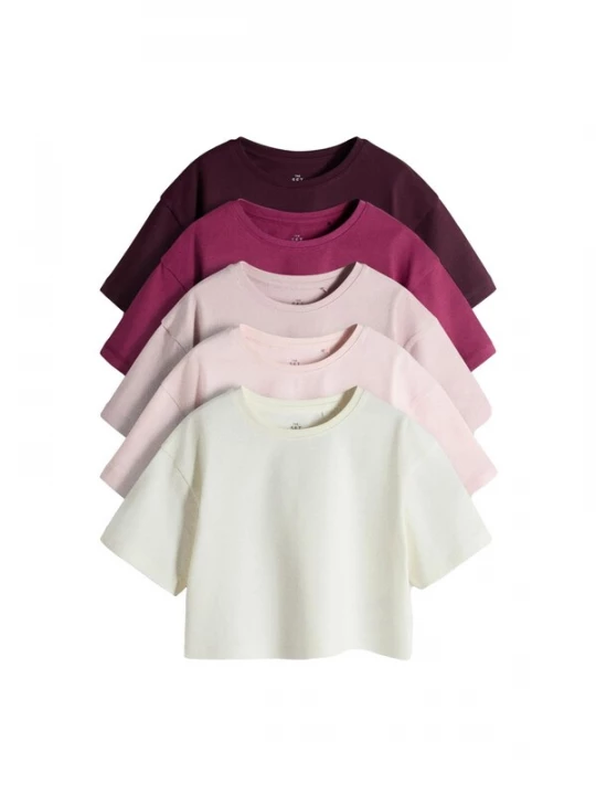 Foto van product The Set Shirt bessen / lila gemêleerd / rosa / oudroze / offwhite