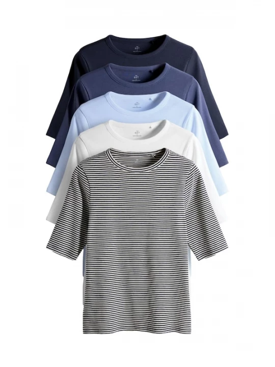 Foto van product The Set Shirt blauw / nachtblauw / zwart / wit