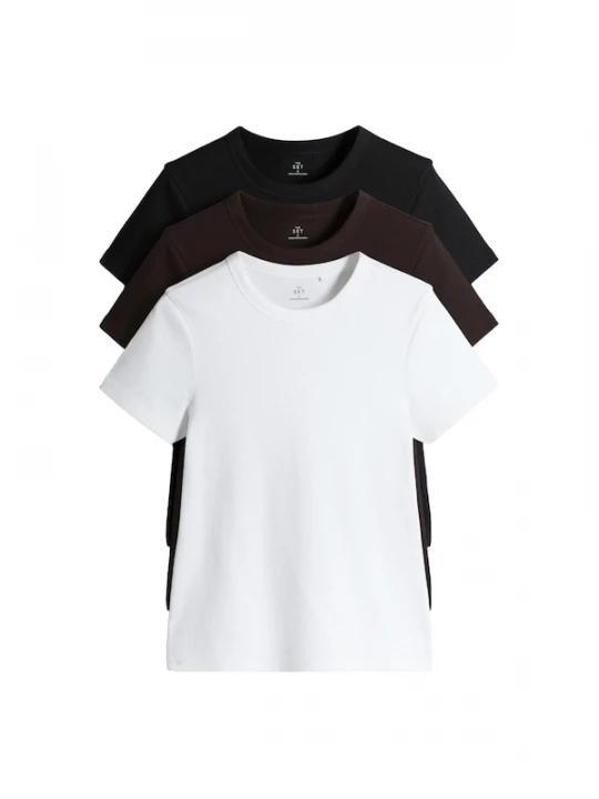 Foto van product The Set Shirt bruin / zwart / wit