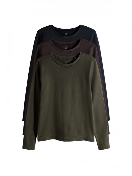 Foto van product The Set Shirt chocoladebruin / olijfgroen / zwart
