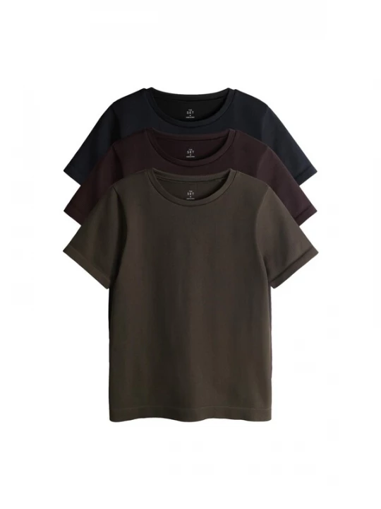 Foto van product The Set Shirt chocoladebruin / olijfgroen / zwart