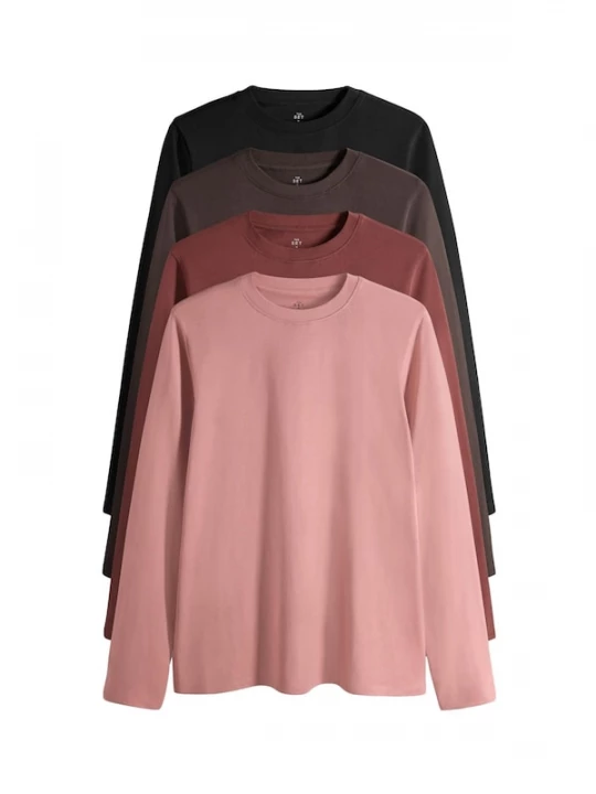 Foto van product The Set Shirt chocoladebruin / rosé / bordeaux / zwart