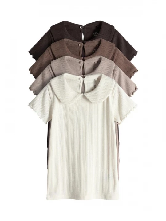 Foto van product The Set Shirt crème / chocoladebruin / lichtbruin / donkerbruin