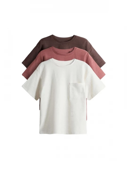 Foto van product The Set Shirt crème / chocoladebruin / roestrood