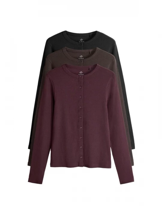 Foto van product The Set Shirt donkerbruin / bordeaux / zwart