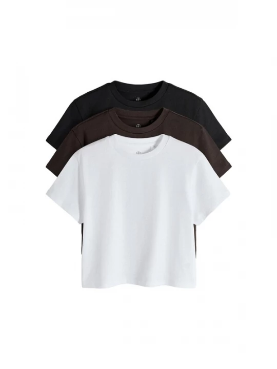 Foto van product The Set Shirt donkerbruin / zwart / wit