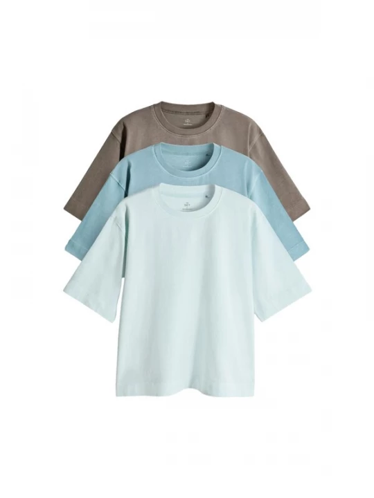Foto van product The Set Shirt duifblauw / lichtblauw / taupe