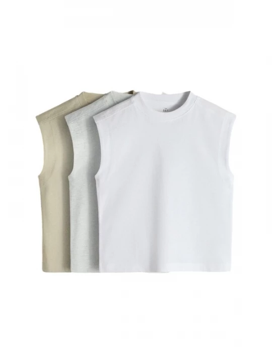 Foto van product The Set Shirt grijs gemêleerd / olijfgroen / wit