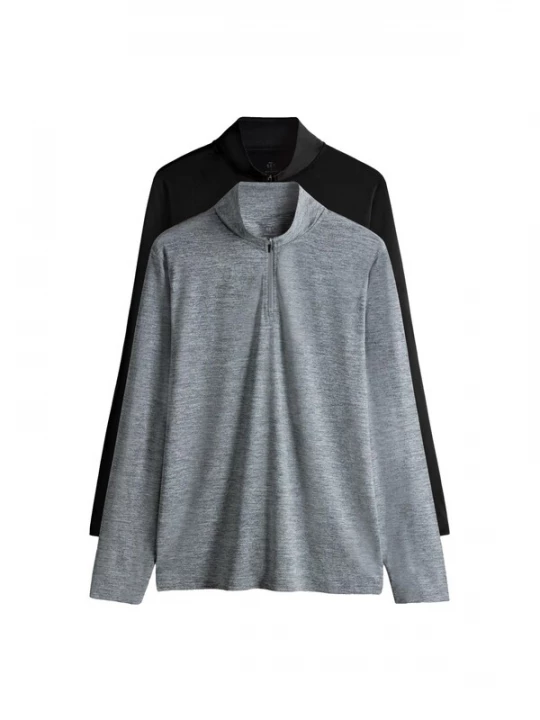 Foto van product The Set Shirt grijs gemêleerd / zwart
