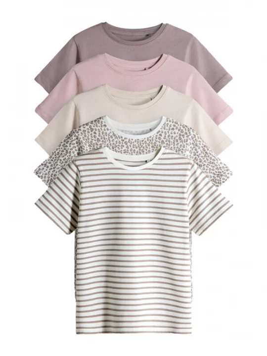 Foto van product The Set Shirt lichtbeige / mauve / rosa / wit