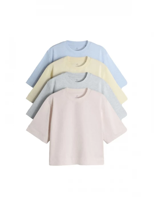 Foto van product The Set Shirt lichtblauw / lichtgeel / grijs gemêleerd / lichtroze