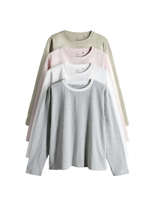 Foto van product The Set Shirt lichtgroen / rosa / wit