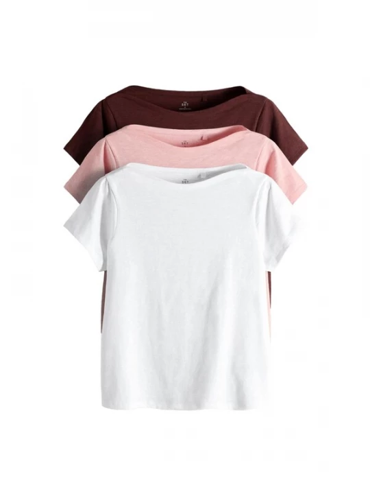 Foto van product The Set Shirt lichtroze / bordeaux / wit