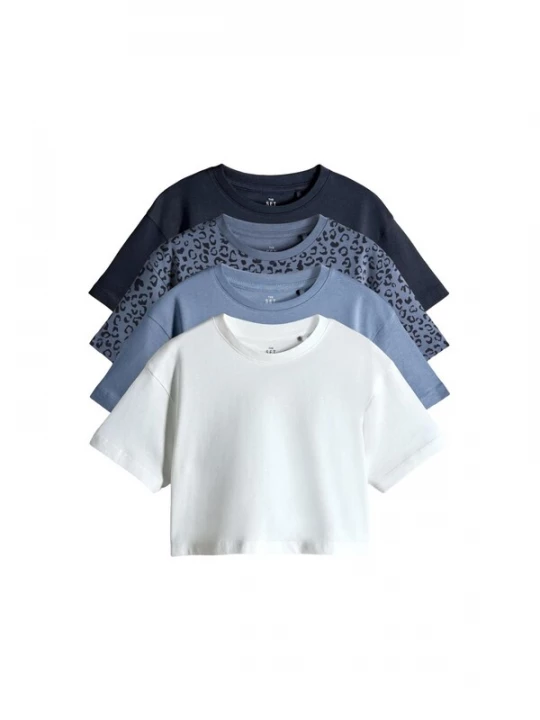Foto van product The Set Shirt marine / opaal / duifblauw / wit