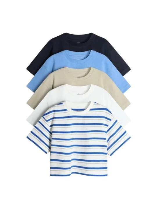 Foto van product The Set Shirt marine / wit