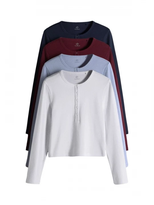 Foto van product The Set Shirt navy / duifblauw / bourgogne / wit