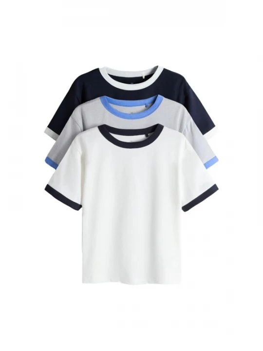Foto van product The Set Shirt navy / lichtblauw / lichtgrijs / wit