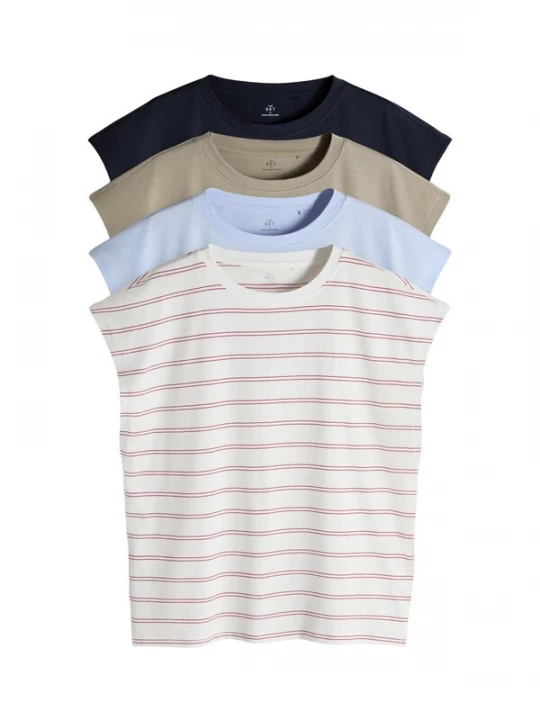Foto van product The Set Shirt navy / lichtblauw / olijfgroen / wit