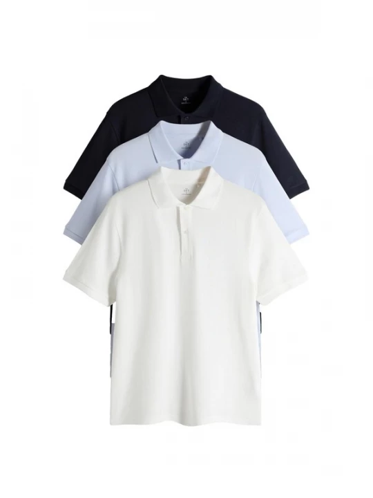 Foto van product The Set Shirt navy / pastelblauw / wit