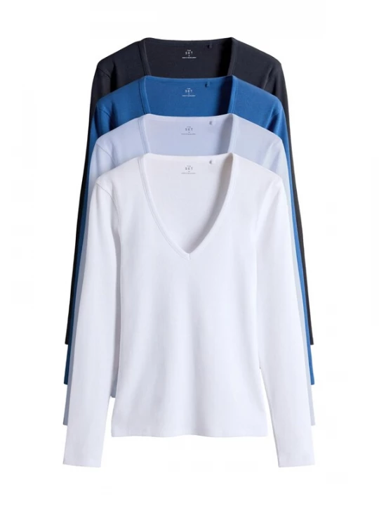Foto van product The Set Shirt navy / royal blue / koningsblauw / lichtblauw / wit