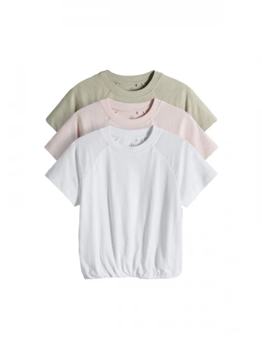 Foto van product The Set Shirt pastelgroen / rosa / wit