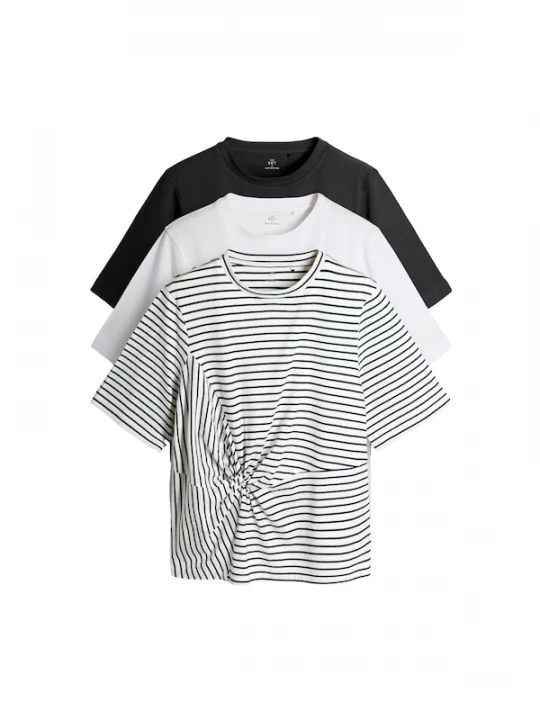 Foto van product The Set Shirt zwart / wit