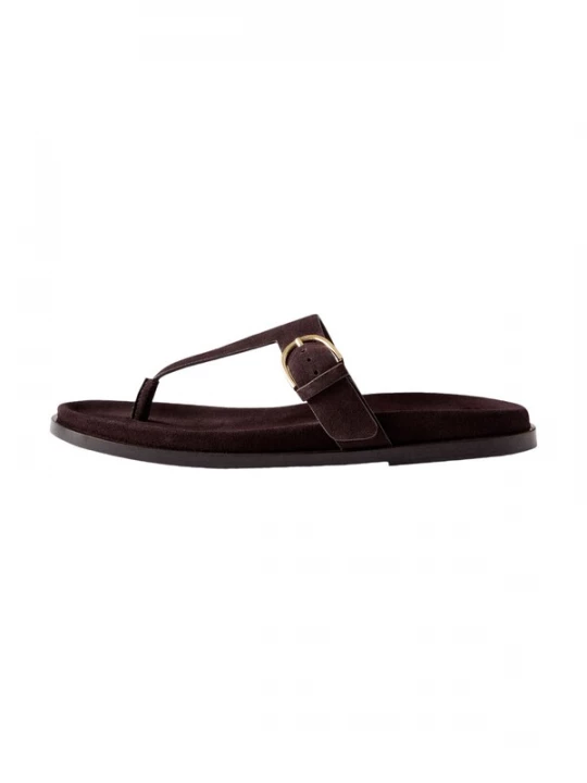 Foto van product The Set Teenslipper chocoladebruin
