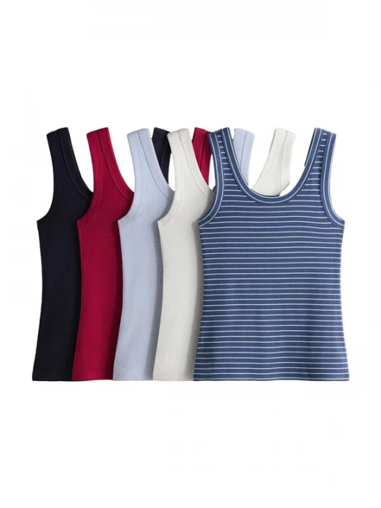 Foto van product The Set Top navy / enziaan / lichtblauw / grenadine / wit